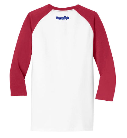 Red White and Foo 3/4 Sleeve Tee