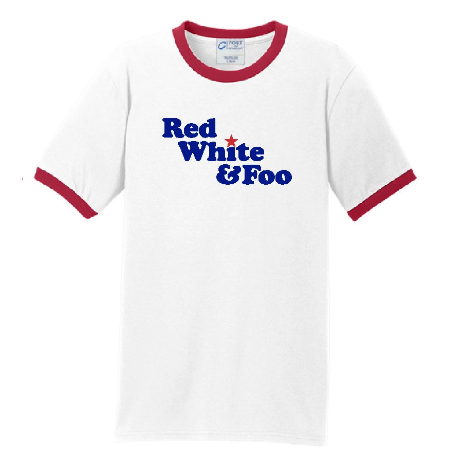 Red White and Foo Ringer Tee